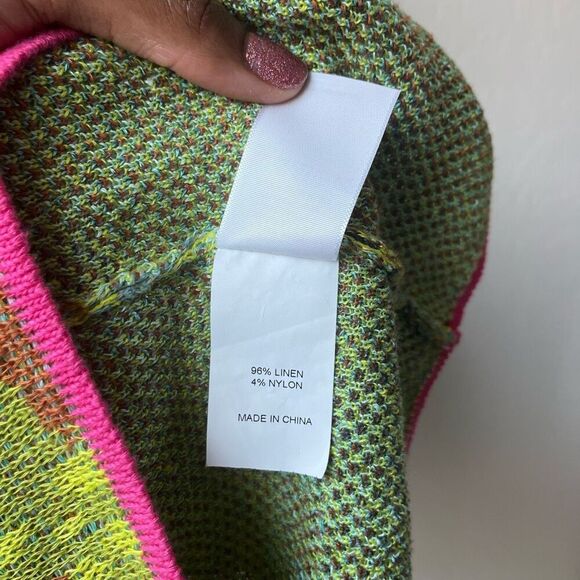 Yanyan Lily Sleeveless Knit Midi Dress in Midnight Linen Jacquard Size XS - Picture 11 of 11